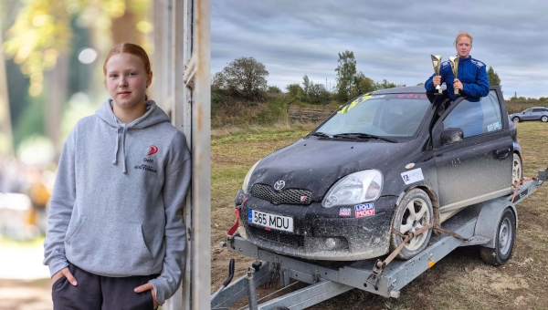 Möödunud nädalal peeti Rahvakrossi ja krossisprindi EKV 8. ning Aluvere Karika 3. etappi. Võrumaalt Vastseliinast näitas kiiret minekut 14aastane naissportlane Keiti Eerik. Fotod: Aigar Nagel/Janek Eerik